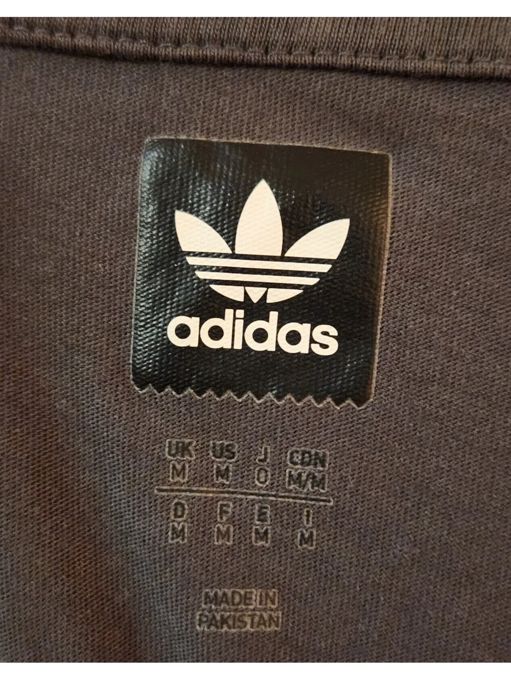 Adidas Skateboarding T-Shirt Men's Medium Black Purple Trefoil Graphic Tee